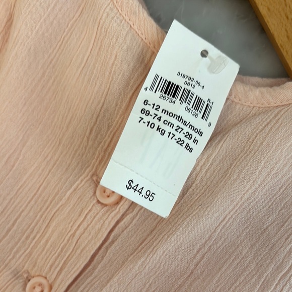 GAP Pink Flutter Sleeve Sundress Casual - Picture 4 of 4